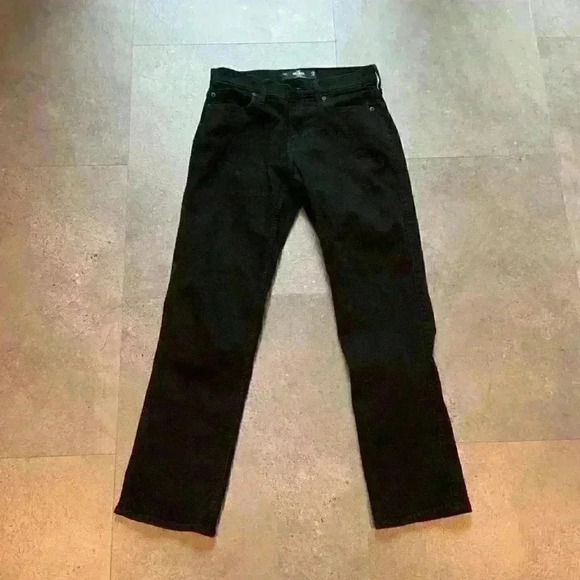 Hollister Straight Fit Black Jeans W29 Like New - Picture 1 of 1